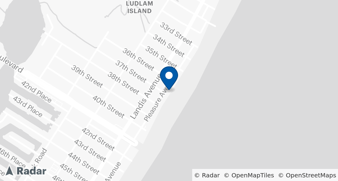 Map of Dairy Queen Location:: 3600 Boardwalk, Sea Isle City, NJ, 08243-2131